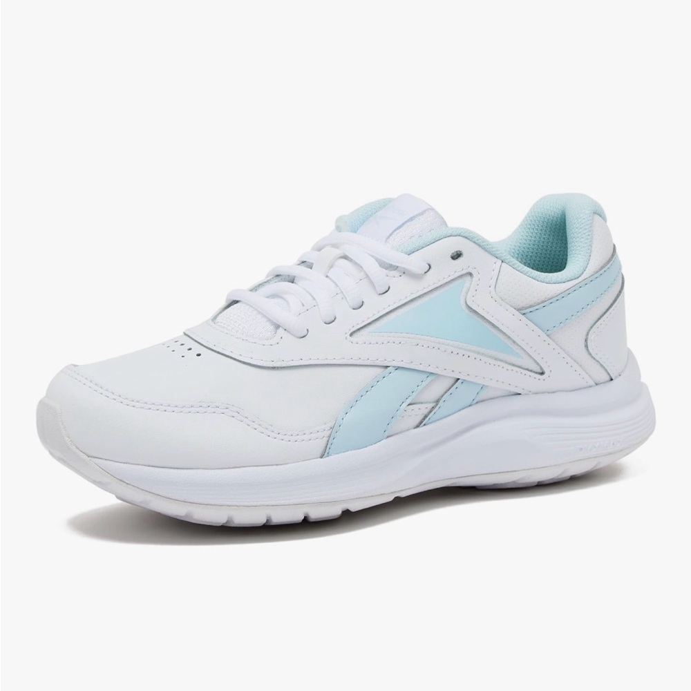 Reebok Women's White and Sky Blue Athletic Shoes